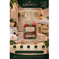 KIT CERA AROMEN COM ANESTÉSICO 500 GRAMAS KIT CERA AROMEN COM ANESTÉSICO 500 GRAMAS
